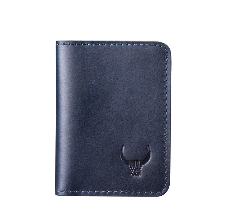 Heritage Grain Unisex Leather Card Holder Wallet
