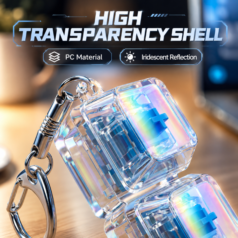 Rainbow Pop Stress Keychain