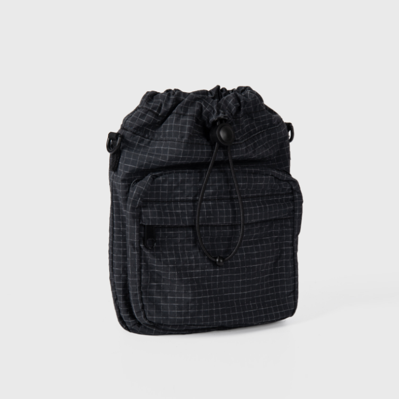 Urban Grid Nylon Crossbody Bag