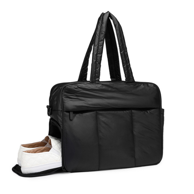 Winter Puffer Cotton Tote Bag