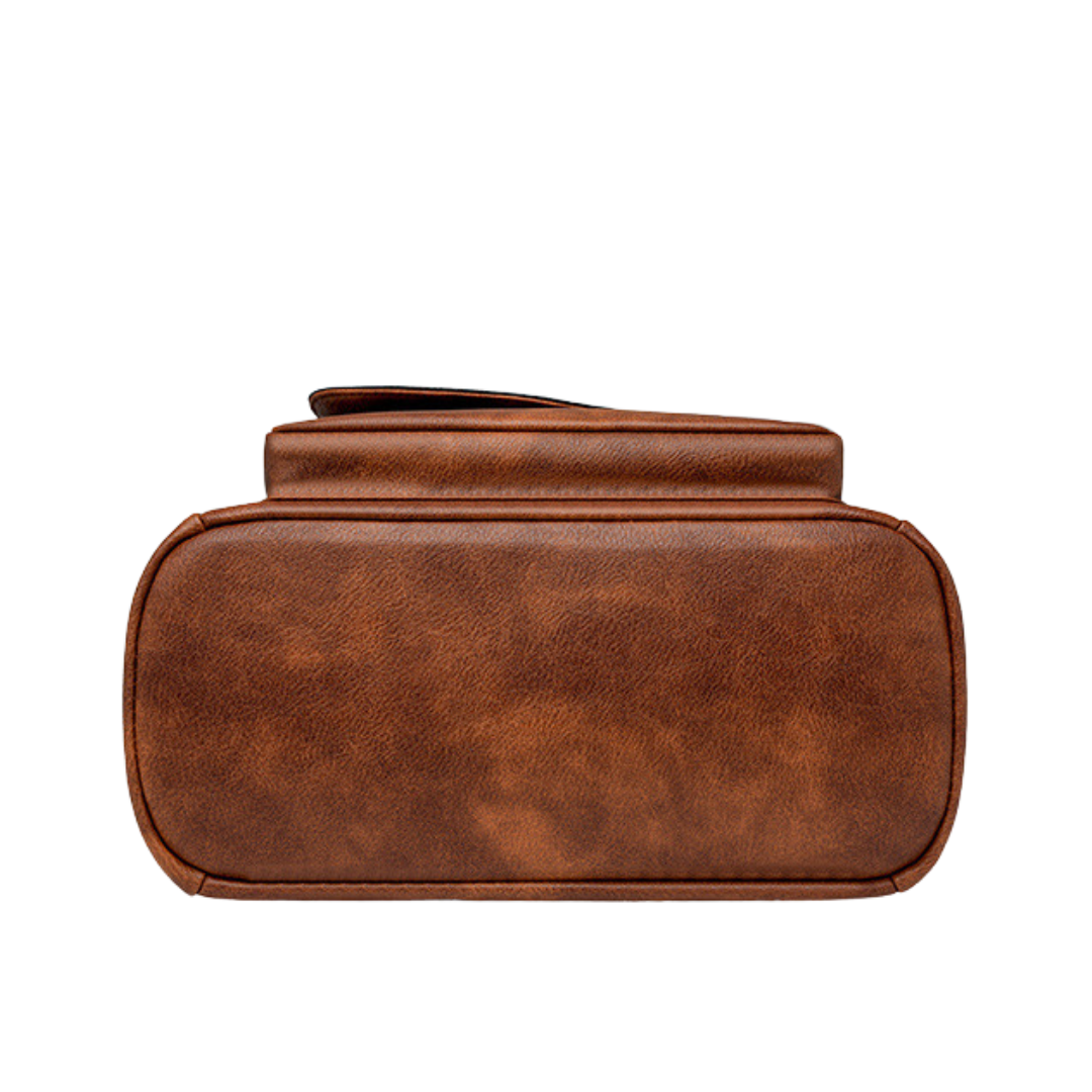 Retro Fashion Large Capacity PU Leather Women's Backpack