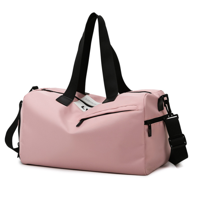 New Women's Oxford Cloth Fitness Bag with Independent Shoe Compartment