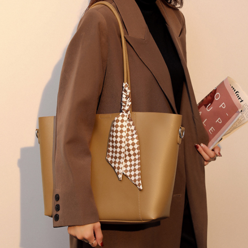 Scarf Accent Women’s Tote Bag