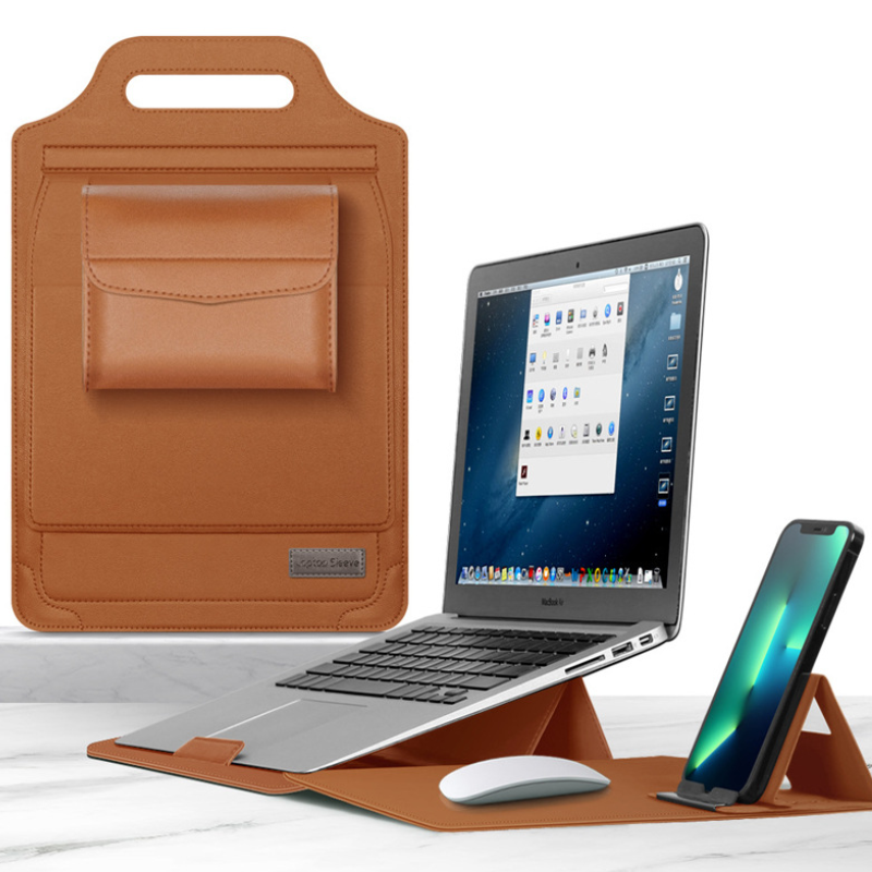 Leather Laptop Sleeve Desk Mat