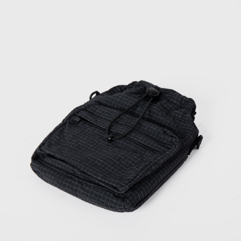Urban Grid Nylon Crossbody Bag