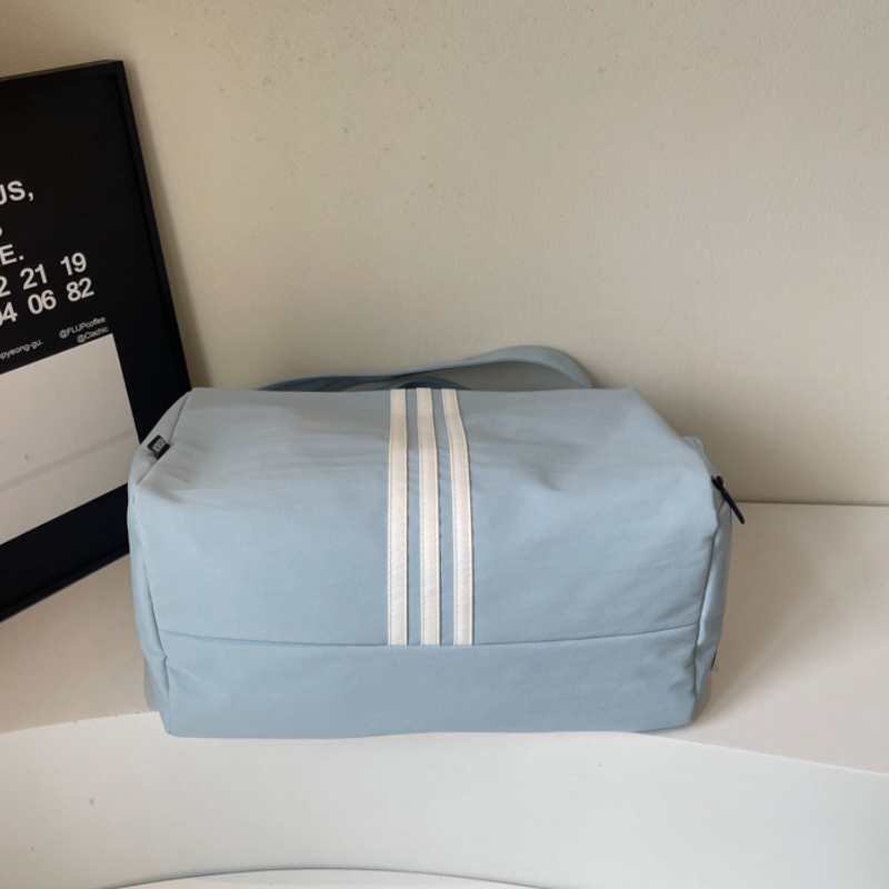 Unisex Striped Travel Gym Duffel Bag
