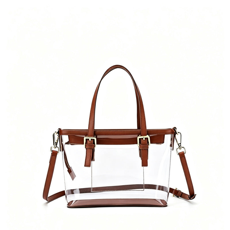 Women's Transparent PVC Jelly Shoulder Bag