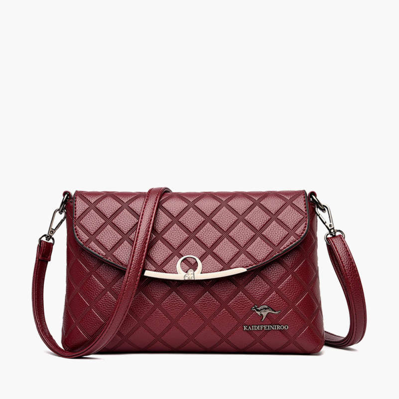 Embossed PU Leather Mother’s Small Square Crossbody