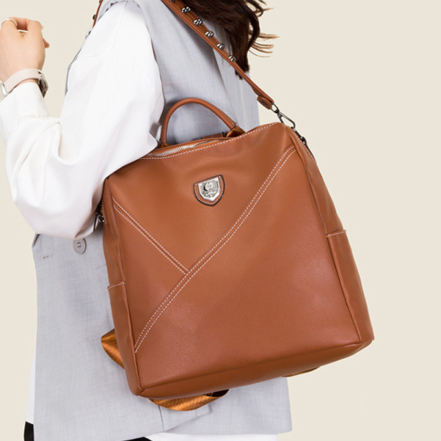 Stylish Splice Design Large Capacity Backpack