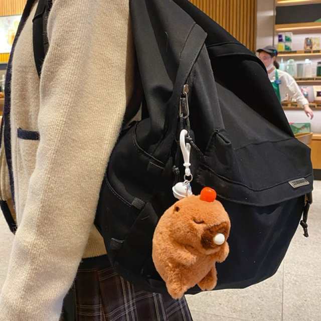 Blushy Capybara Plush Bubble Bag Charm