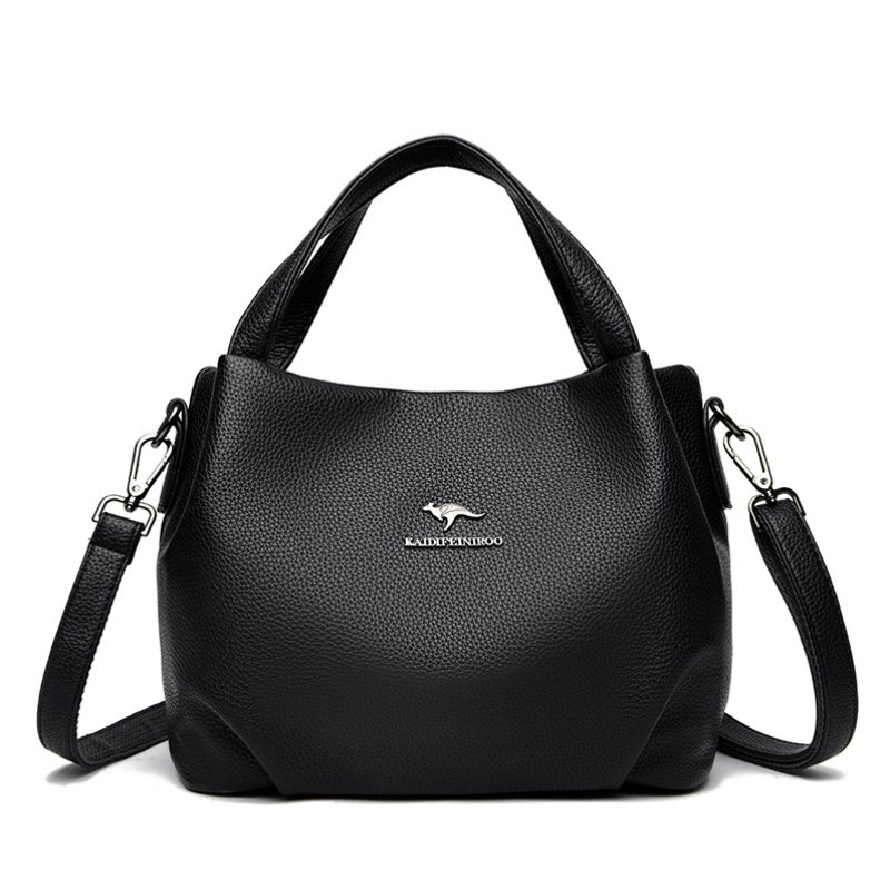 Luna Soft Solid Leather Handbag