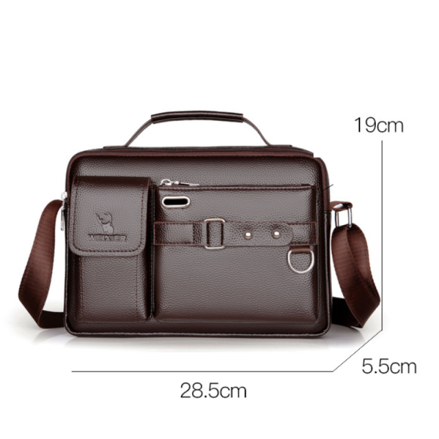 PU Leather Business Messenger Bag