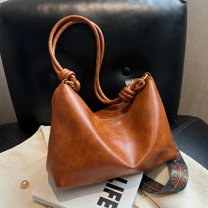 Trendy Solid Shoulder Bag