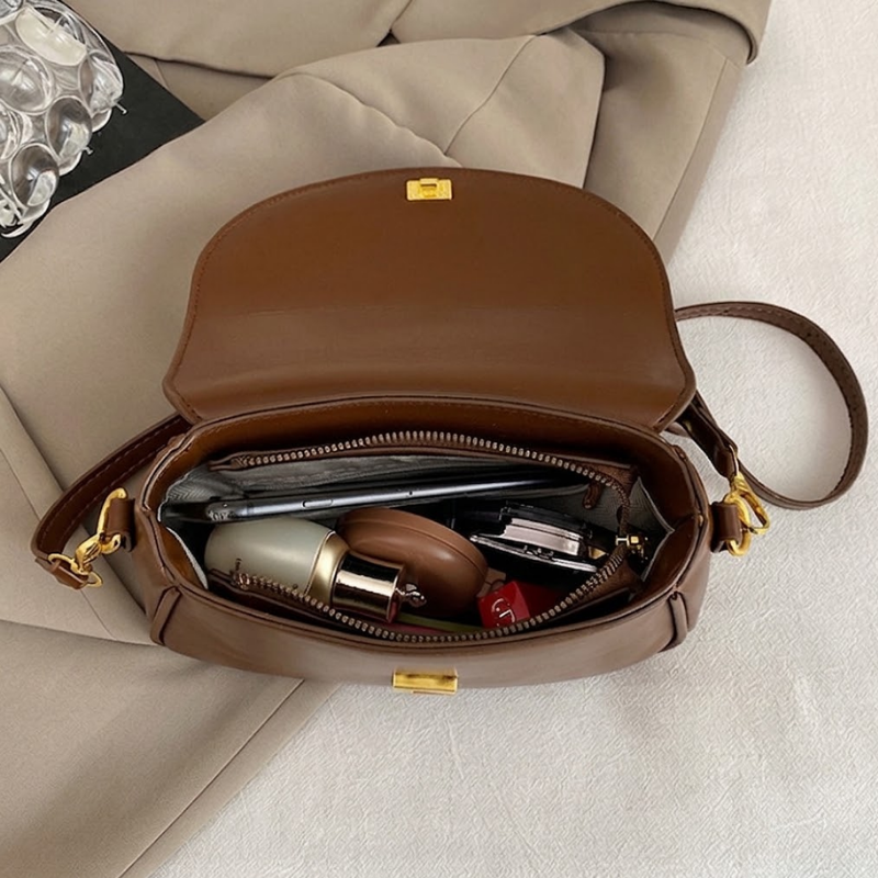 Minimalist Knot Handle Shoulder Bag