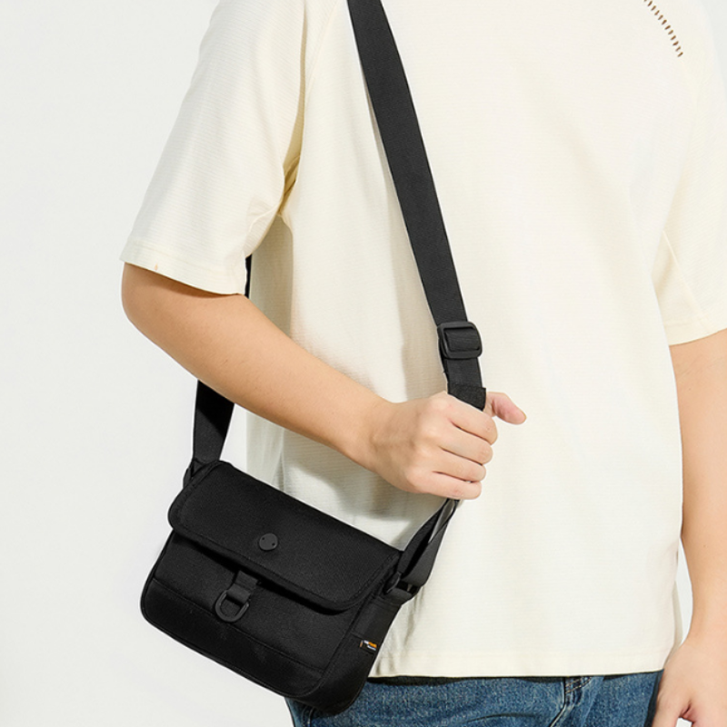 Compact Commuter Flap Men’s Crossbody Bag