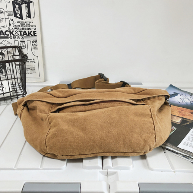 Classic Canvas Cotton Crossbody Bag