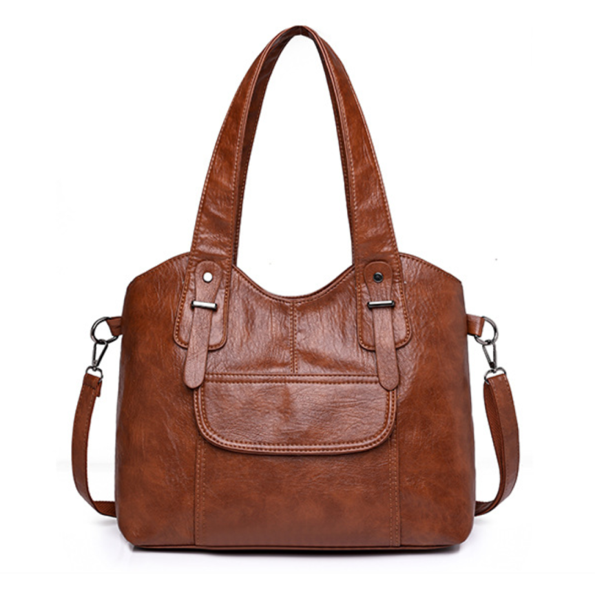 European Style Large Soft Leather  Shoulder Bag