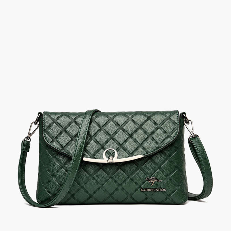 Embossed PU Leather Mother’s Small Square Crossbody