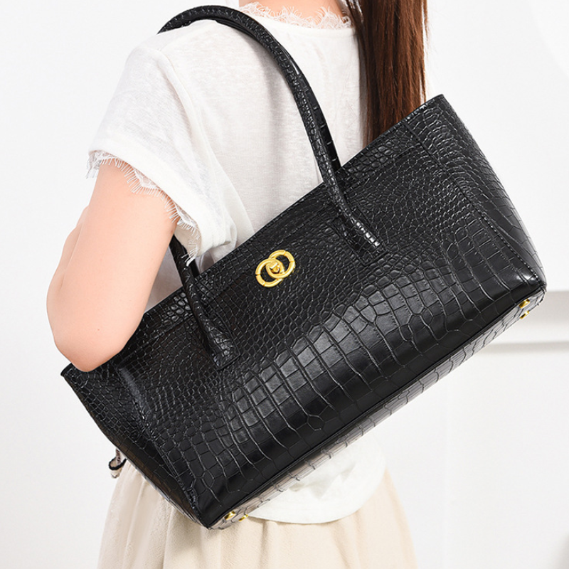 Elegant Crocodile Texture Women’s Tote Bag