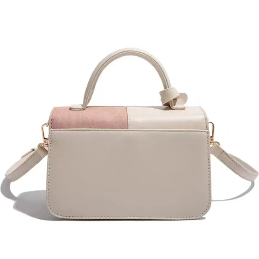 Summer Contrast Color Square Commuter Shoulder Bag