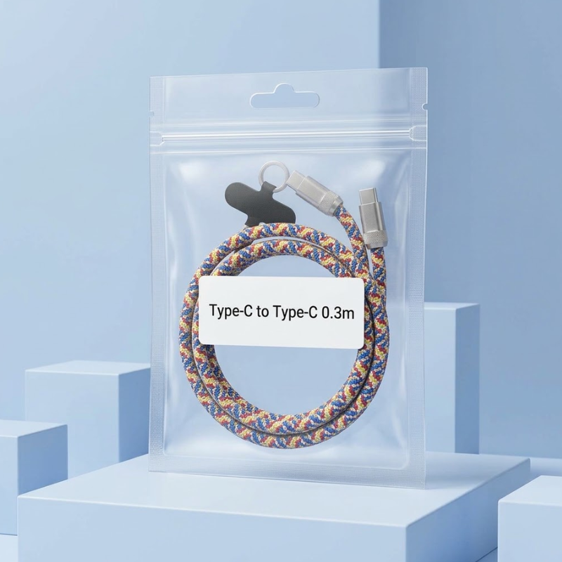 2-in-1 Lanyard Fast Charging Cable