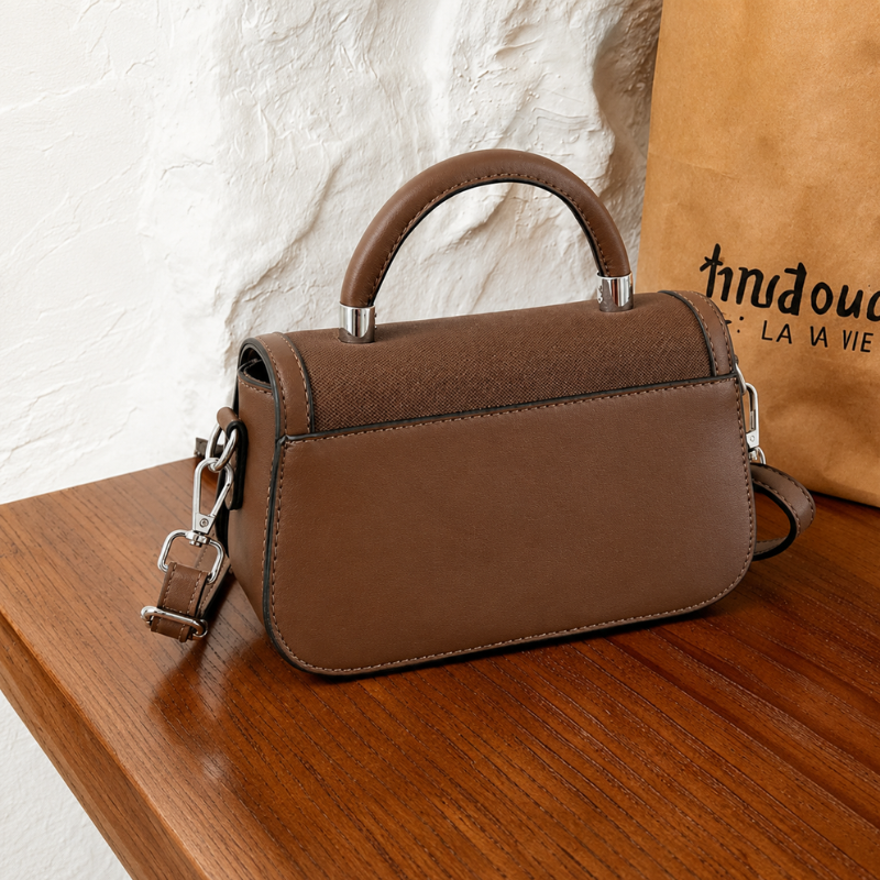Retro Mini Structured Square Handbag
