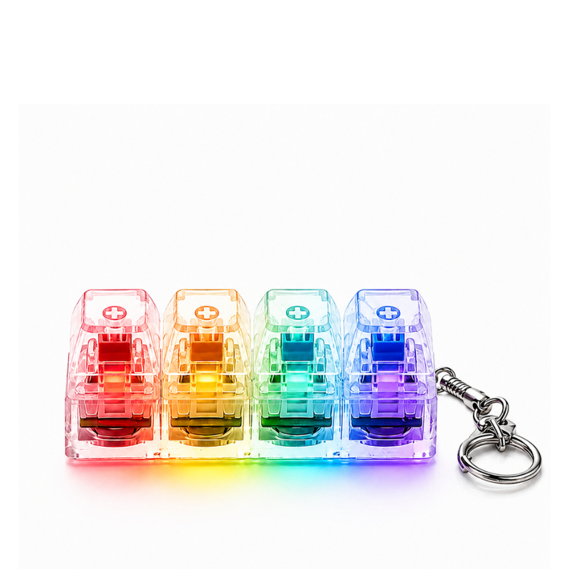 Rainbow Pop Stress Keychain
