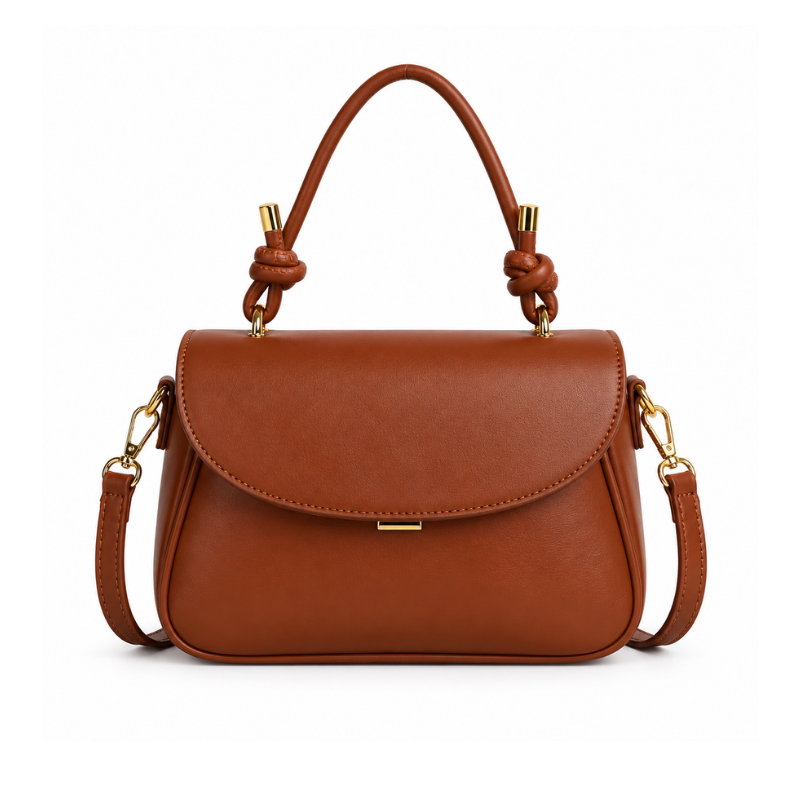 Minimalist Knot Handle Shoulder Bag