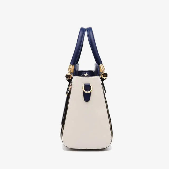 Contrast Color Large Capacity Fashion Tote Bag