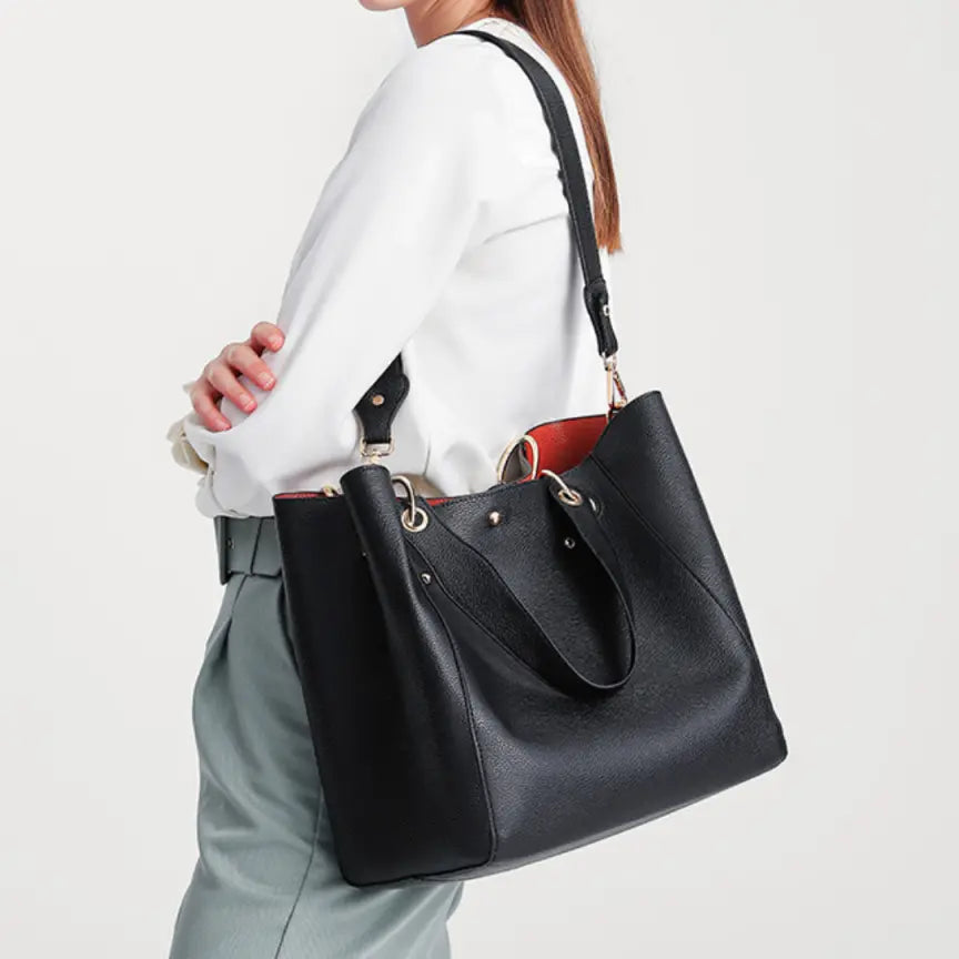 Retro Mother and Child Handbag Tote