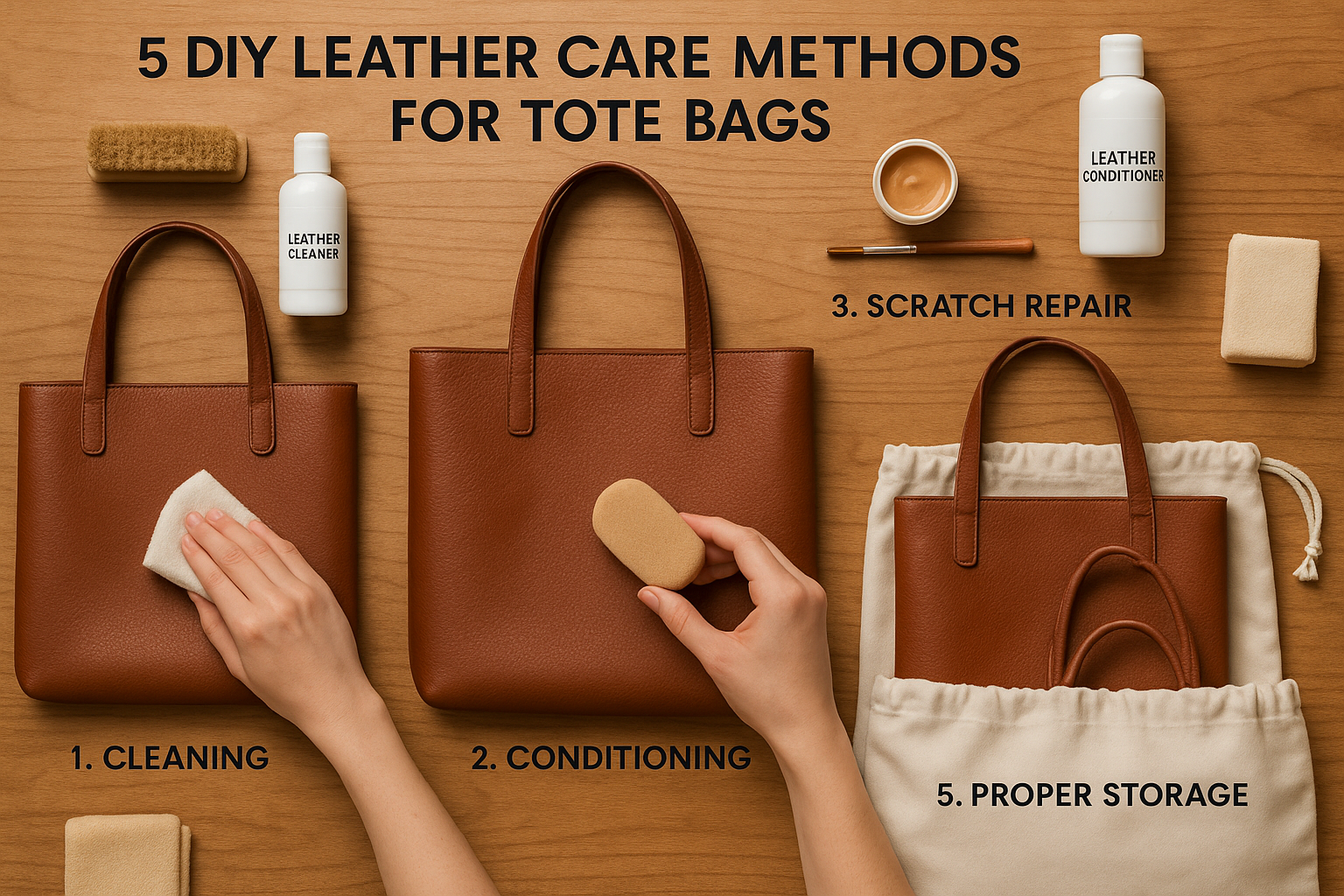 5 DIY Fixes to Restore and Maintain Your Leather Tote Bags