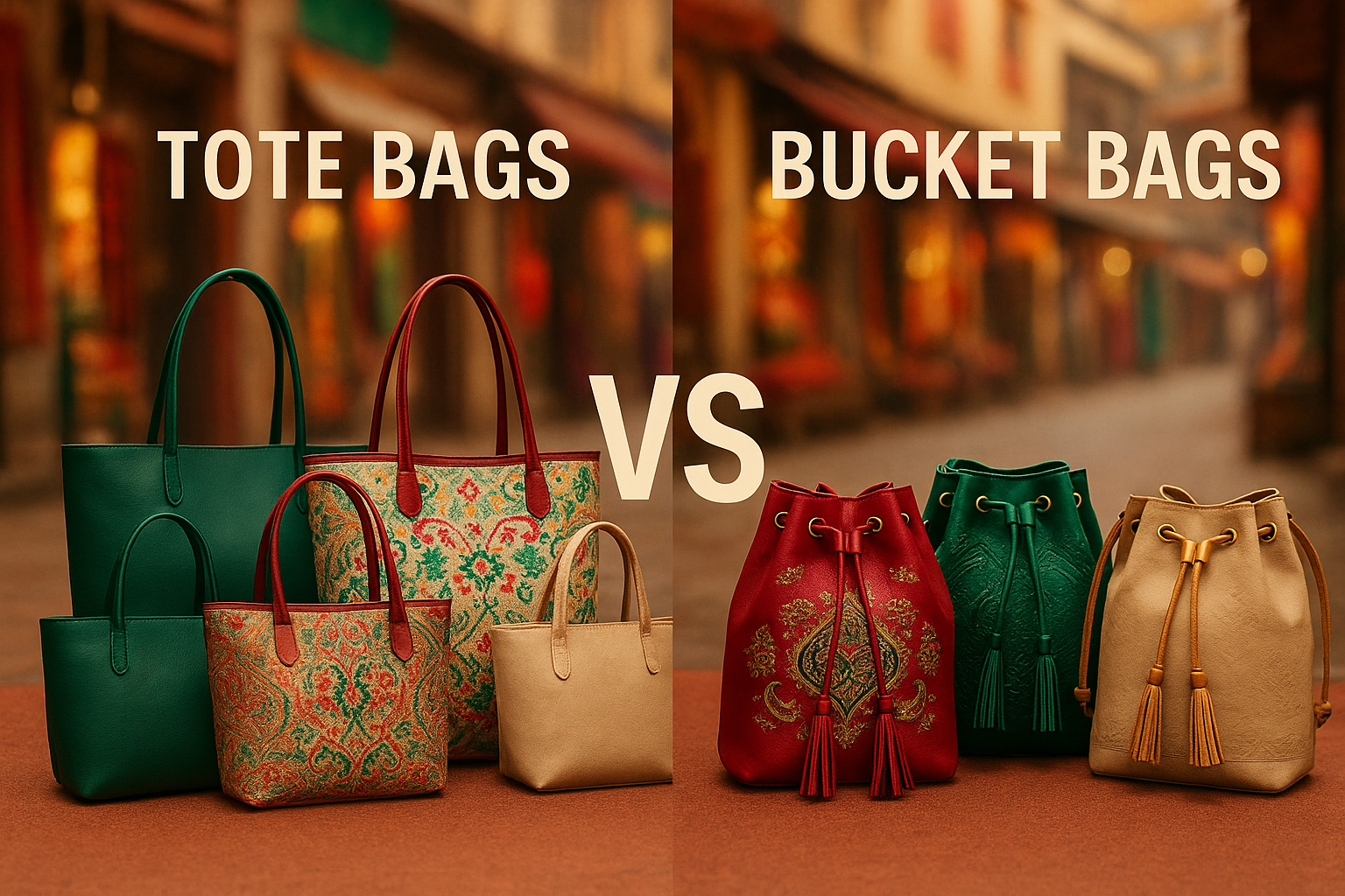 tote bags vs bucket bags