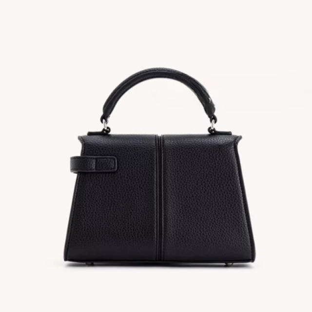 Luxury Genuine Leather Trapezoid Handbag