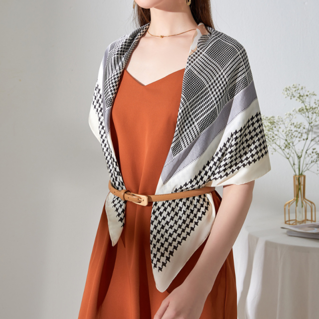 Elegant Large Silk Scraf For Women