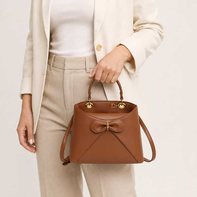Bow Detail Chic Handbag