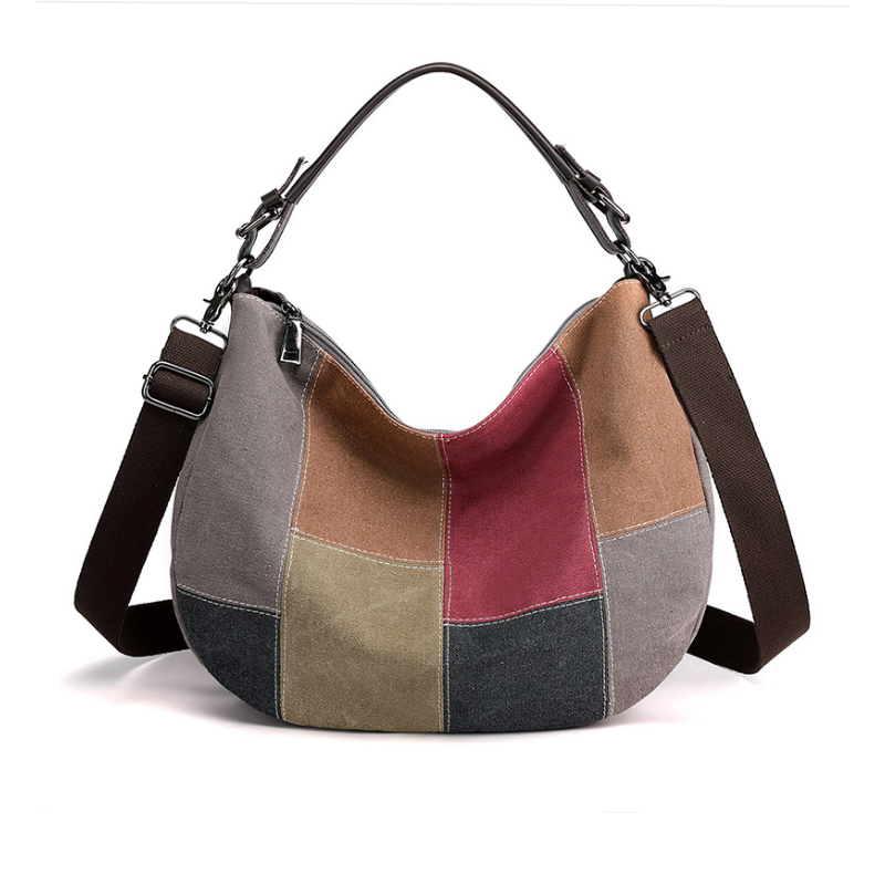 Retro Patchwork Women’s Shoulder Bag