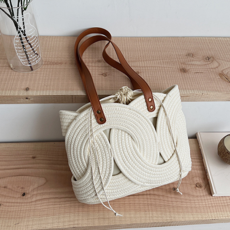 Creative Weave Shoulder Bag