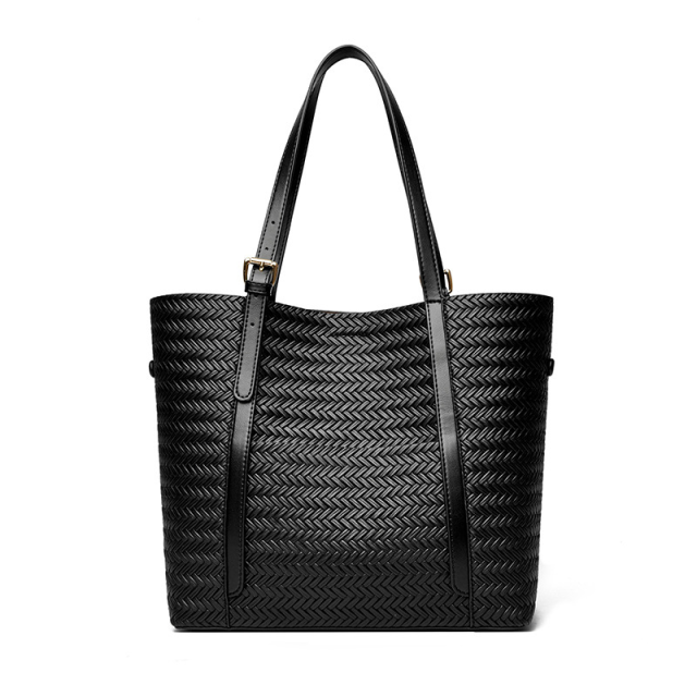 Woven Elegance Large Capacity Fashion Tote Bag