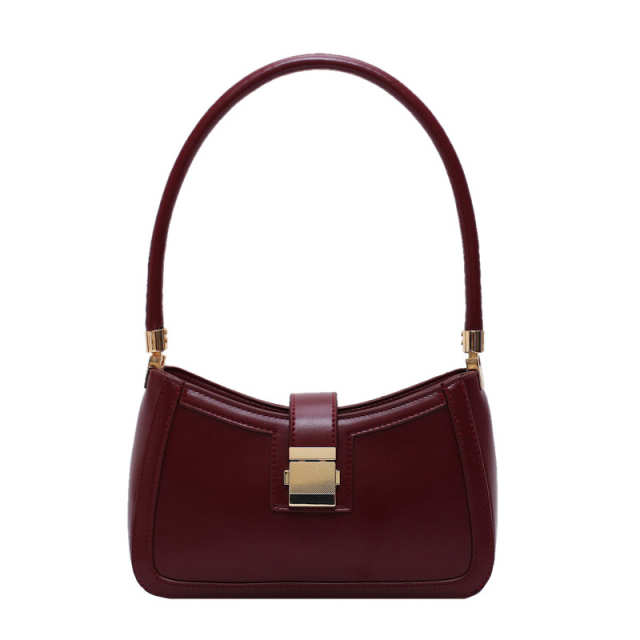 High End Solid Color Shoulder Bag