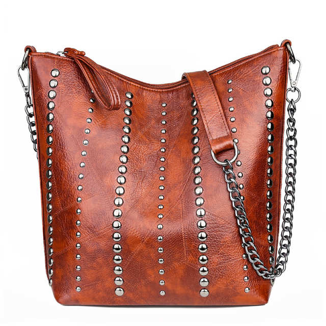 Rivet Bucket Tote Bag