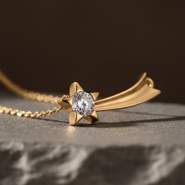 Minimal Copper Alloy Necklace