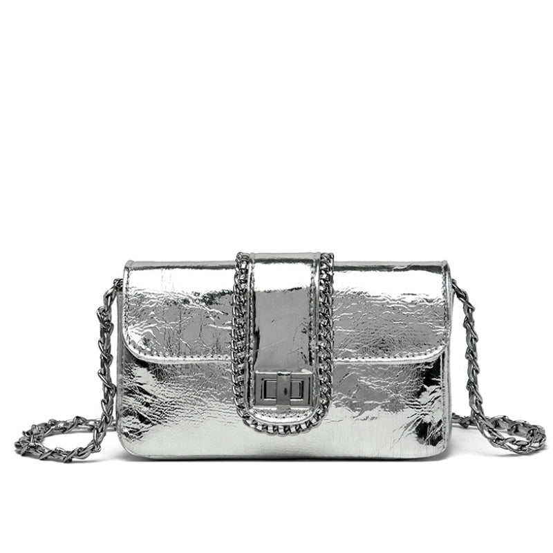 Women's Radiant Metallic Flap Crossbody Bag