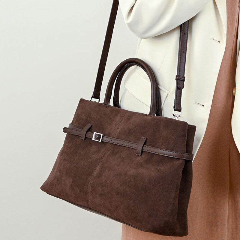 Suede Retro Versa Handbag