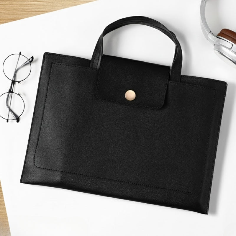 Thickened Waterproof Leather Briefcase Laptop Bag