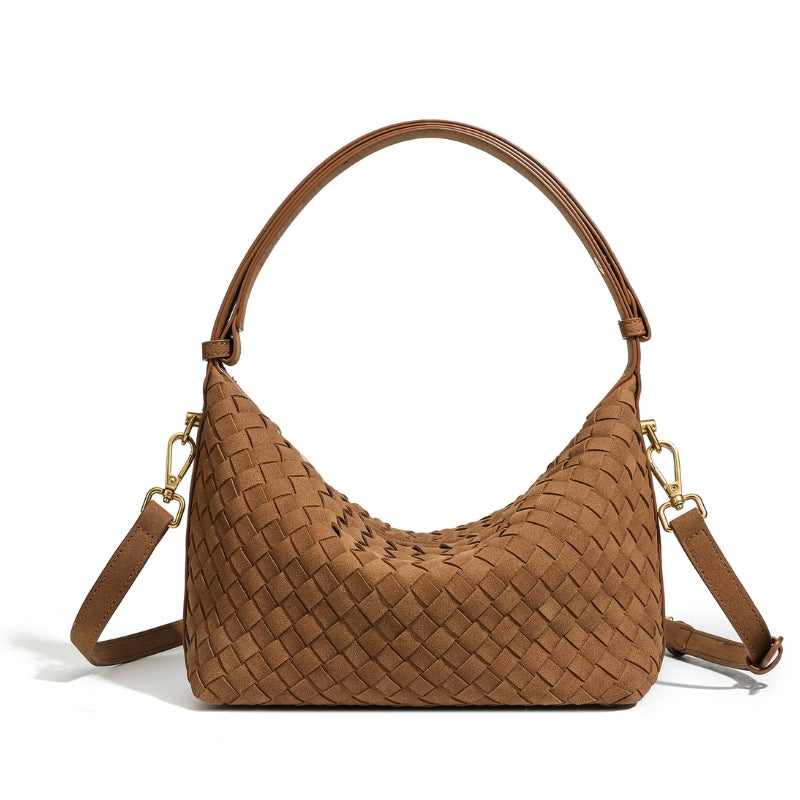 Women's Chic Intricate Woven Accent Handbag