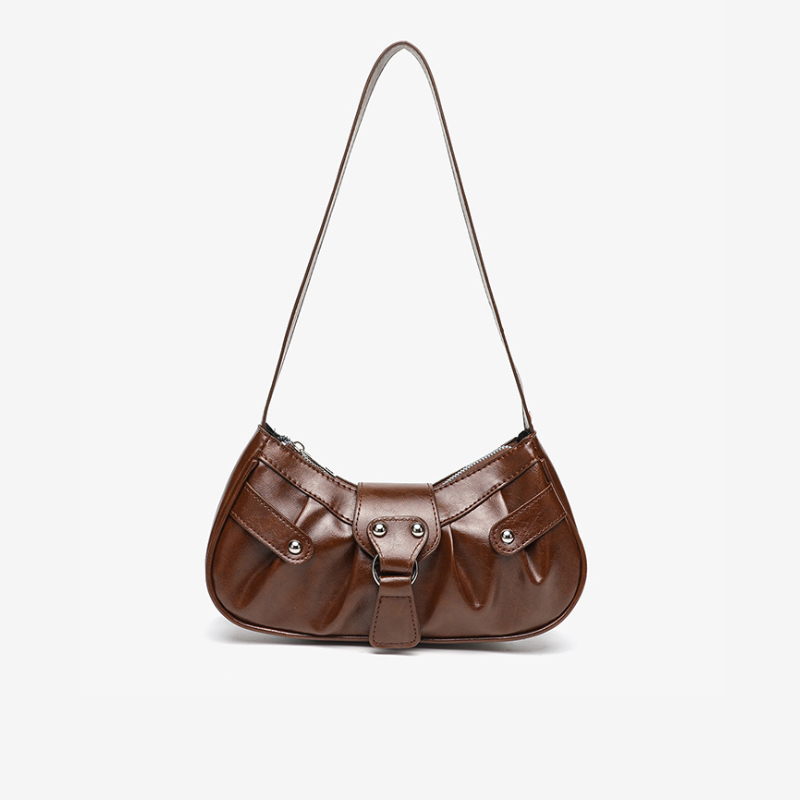 Women's Curved Baguette Shoulder Bag