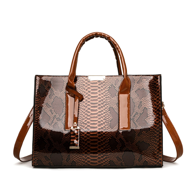 Elegant Textured Handbag with Structured Design