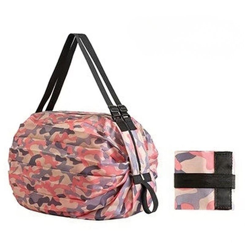Women's Versatile Camo Print Pleated Foldable Shoulder Bag