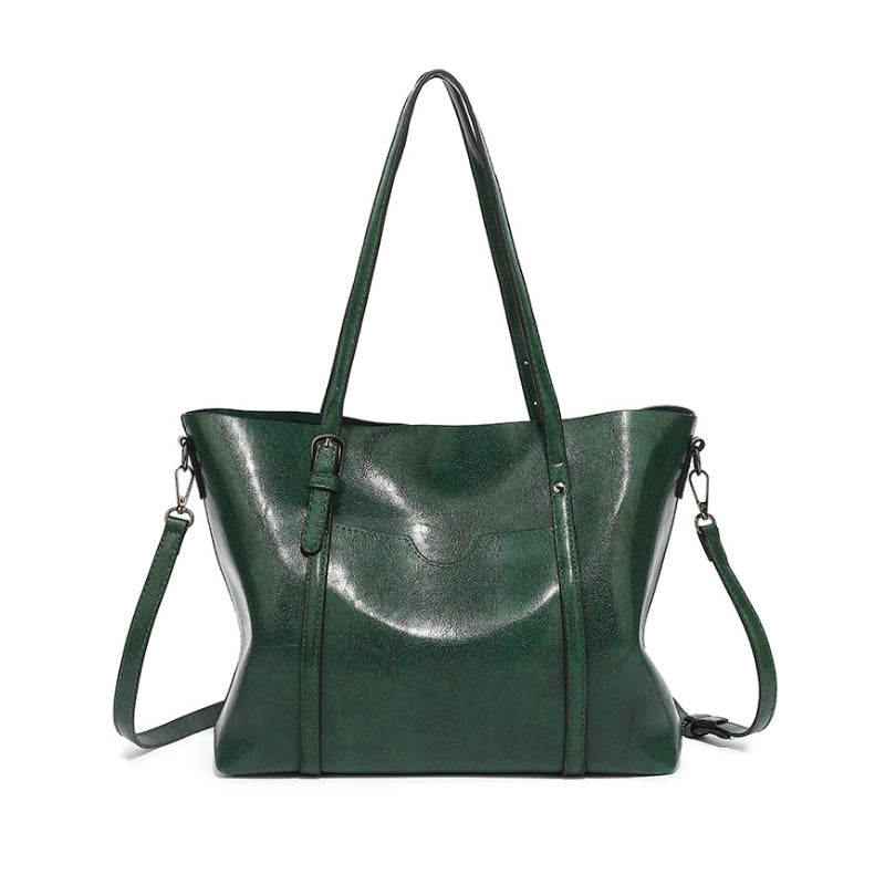 Women's Polished Leather Shoulder Bag