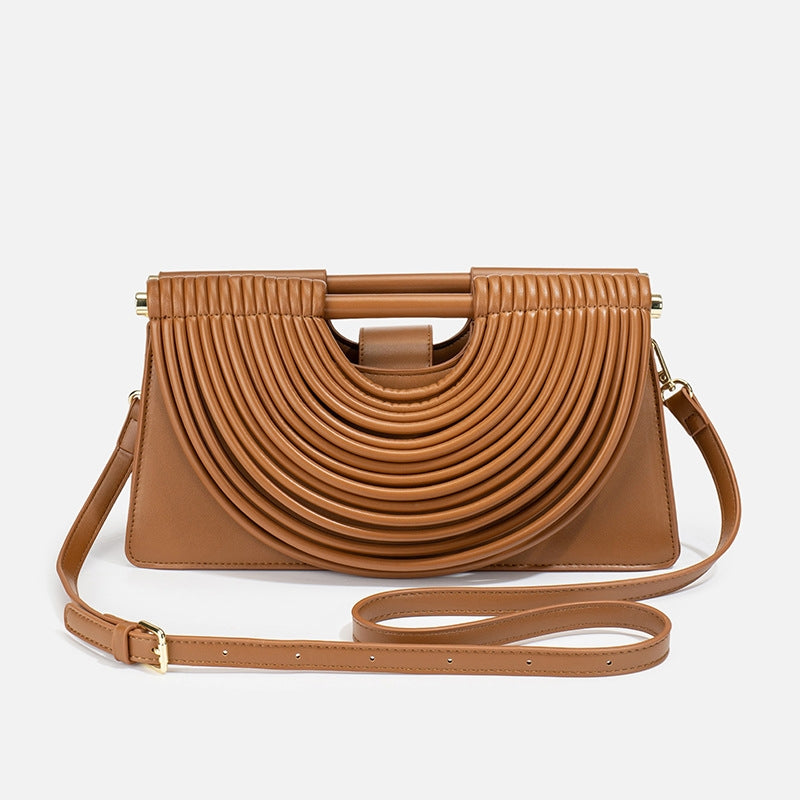 Women's Sculptural Ribbed Handbag